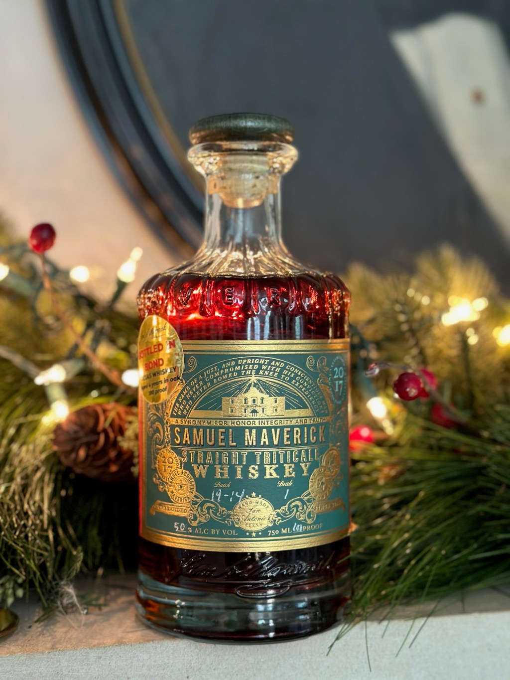Rustic luxury found in Samuel Maverick Straight Triticale Whiskey,&nbsp;Bottled-In-Bond