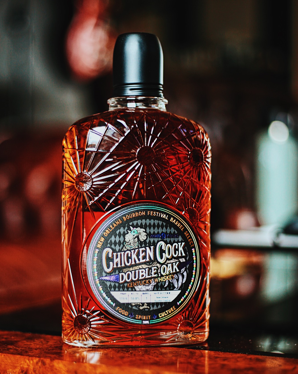 Special double oak single barrel from Chicken Cock celebrates 200
