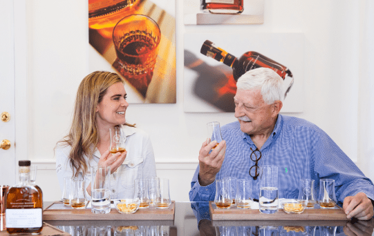 A father and daughter working on a bourbon masterpiece here at Father’s&nbsp;Day