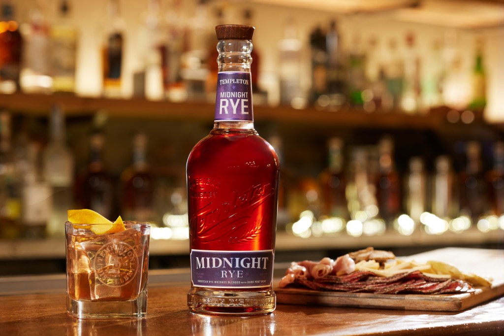 Templeton Midnight Rye a deep, dark whiskey infused with Port&nbsp;wine