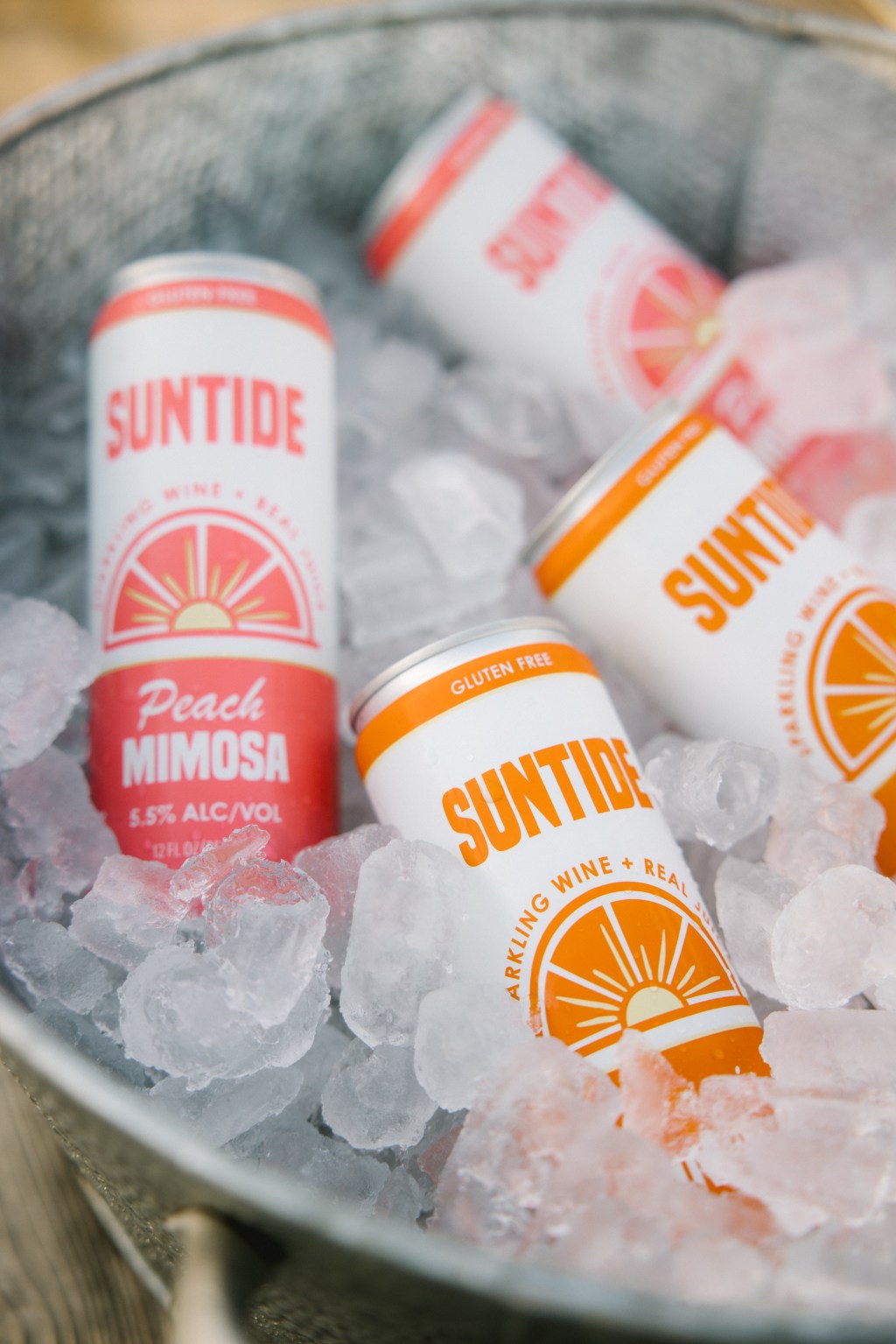 Suntide Mimosas are like sunshine in a can, a great summer&nbsp;sip