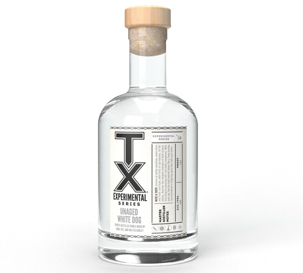 A raw pour of Texas from TX Whiskey’s new, Unaged Rye Bourbon White&nbsp;Dog